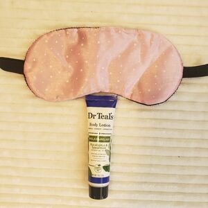 Sleep Gift Set Pink Starry Sleep Mask & Dr Teal's Body Lotion
